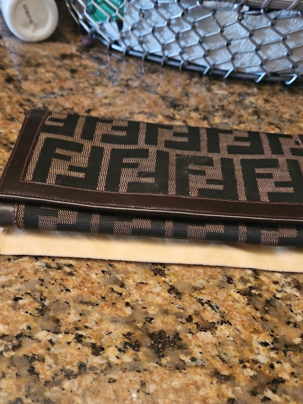 Fendi Zucca Wallet. Ladies. Excellnt Con.